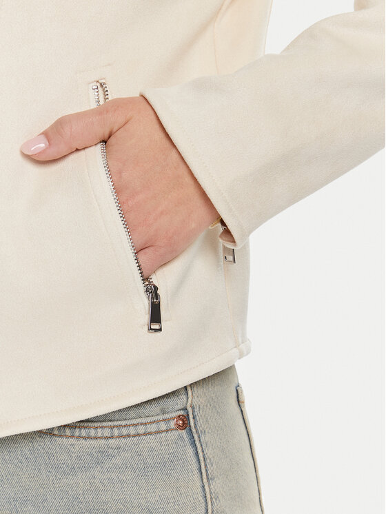 s.Oliver s.Oliver Giacca in similpelle 2141140 Écru Regular Fit