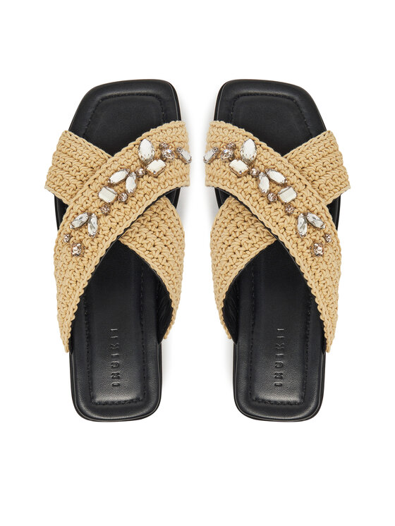 Inuikii Inuikii Plätud Woven Strap Stones 70104-367 705 Beež