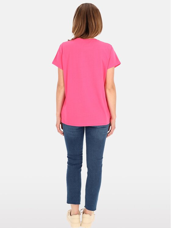 Perso Perso T-Shirt TCE242339F Koralowy Regular Fit