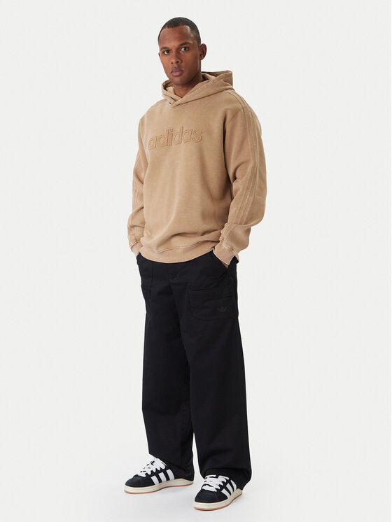 adidas adidas Hlače iz tkanine Premium Essentials JY2636 Črna Loose Fit