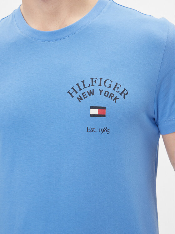 Tommy Hilfiger Tommy Hilfiger Póló Arch Varsity Tee MW0MW33689 Sötétkék Regular Fit