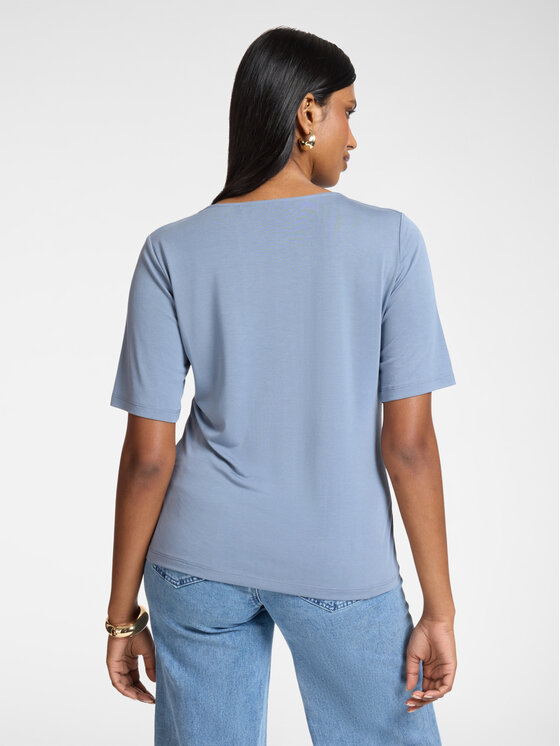 Elena Mirò Elena Mirò T-Shirt G336Z000542N023 Turkusowy Regular Fit