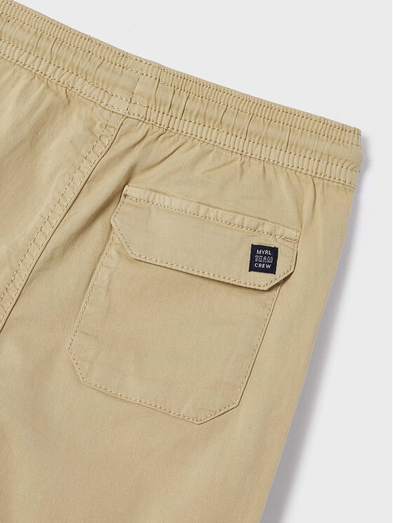 Mayoral Mayoral Pantaloni din material 3521 Bej Skater Fit