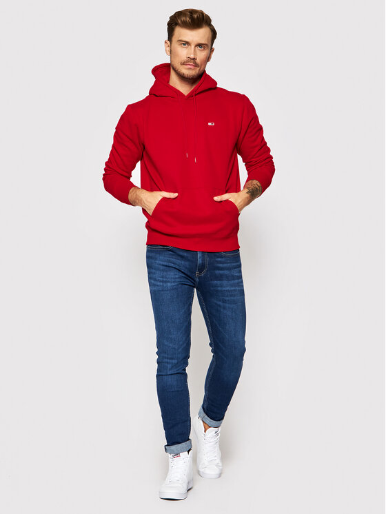 Tommy Jeans Tommy Jeans Džemperis Tjm Fleece DM0DM09593 Raudona Regular Fit
