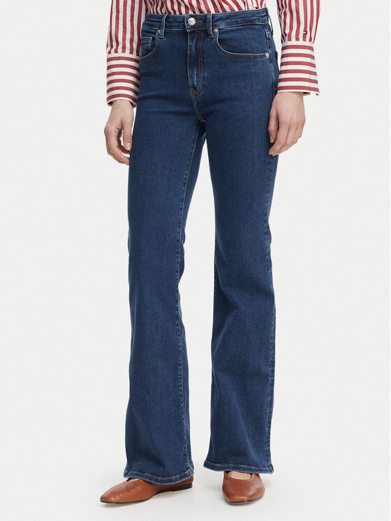 Tommy Hilfiger Blugi WW0WW48565 Albastru Flare Fit