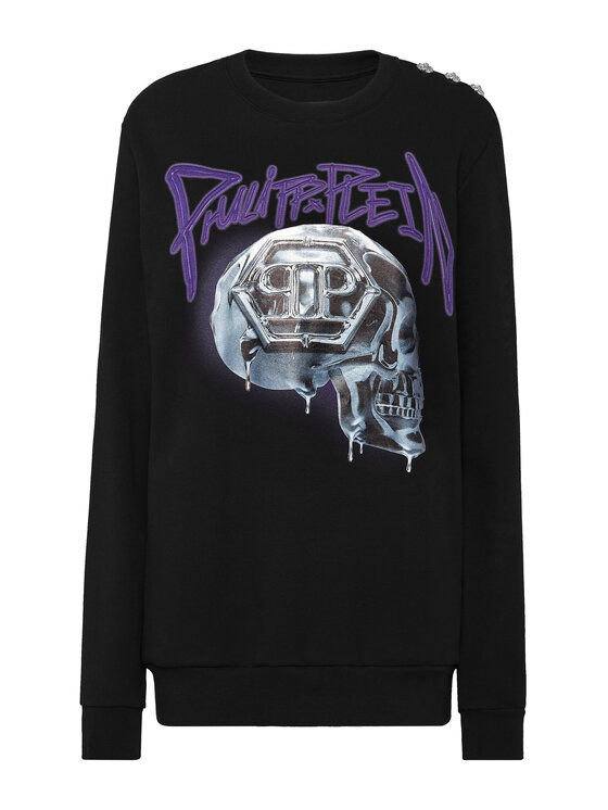 PHILIPP PLEIN PHILIPP PLEIN Bluza 2069 Czarny Regular Fit