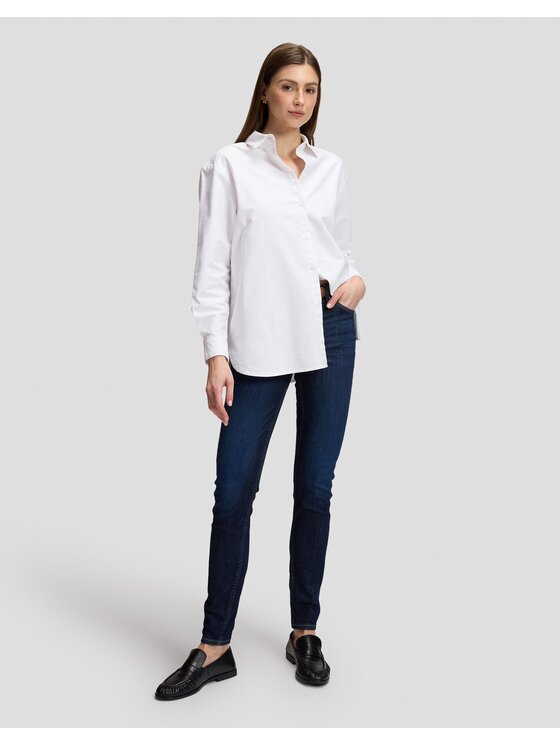 Lee Lee Koszula BOYFRIENDS SHIRT Biały Relaxed Fit