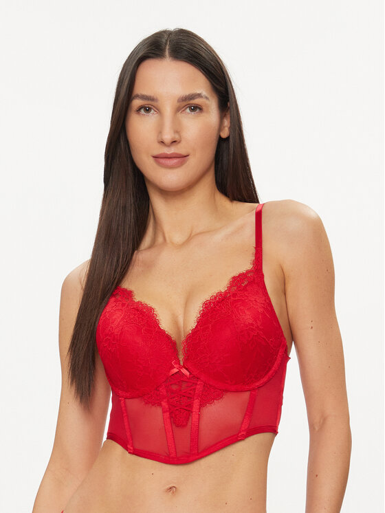 Hunkemöller Reggiseno Push-up Arabella 204593 Rosso, taglia : 75B