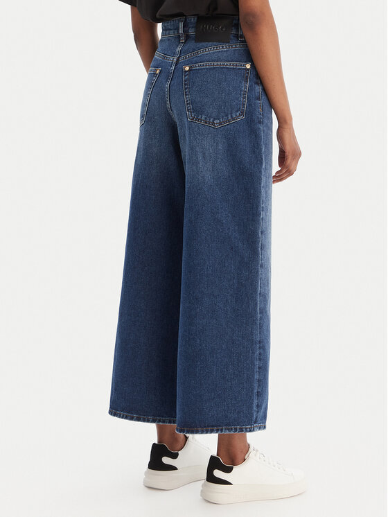 HUGO HUGO Džínsy Geredith 50553175 Modrá Wide Leg