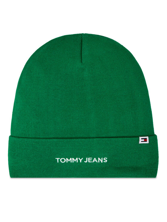 Căciulă Tommy Jeans Tjw Linear Logo Beanie AW0AW15843 Verde