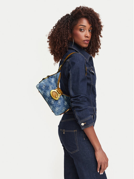Guess Ročna torba Camden Mini HWDB93 08720 Modra
