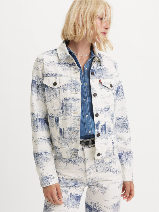 Levi's® Levi's® Τζιν μπουφάν The Original Trucker 29945-0161 Λευκό Regular Fit