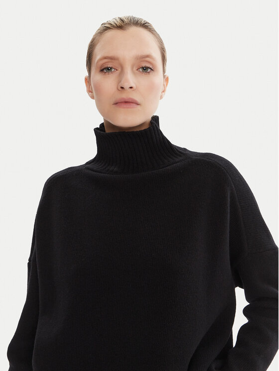 Weekend Max Mara Weekend Max Mara Rollkragenpullover Borgia 2525366112 Schwarz Relaxed Fit