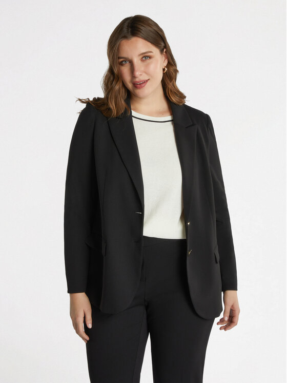 Fiorella Rubino Fiorella Rubino Giacca di transizione Q496T000173N033 Nero A-Line Fit