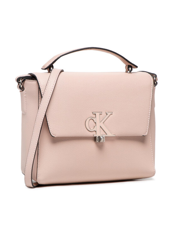 Calvin Klein Torebka Minimal Monogram Mini Top Handle K60K609289 Różowy
