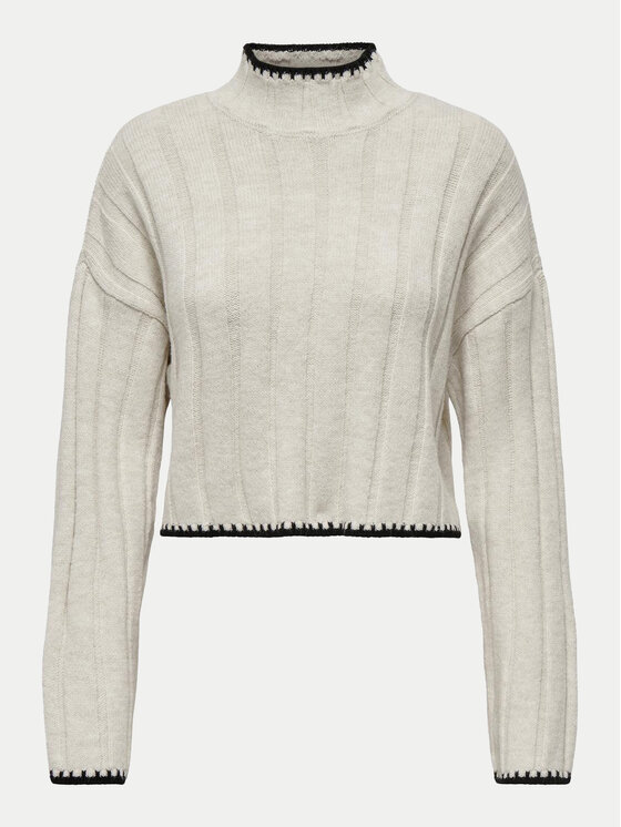 ONLY ONLY Sweter 15329963 Beżowy Regular Fit