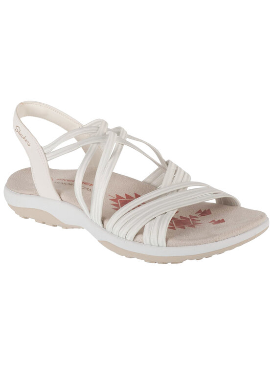Skechers Skechers Sandały Skechers Reggae Slim - Sunnyside Biały