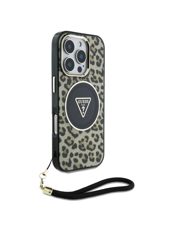 Guess Guess Etui na telefon Apple iPhone 16 Pro Brązowy