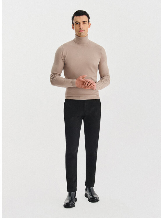 Pako Lorente Pako Lorente Sweter P25WB-2X-025 Beżowy Classic Fit