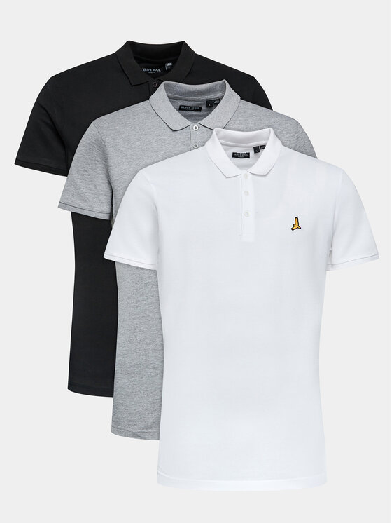 Brave Soul 3er-Set Poloshirts MPS-628KEVON Bunt Regular Fit 