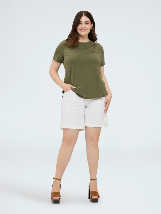 Fiorella Rubino Fiorella Rubino T-Shirt G0CJL009248N035 Zielony Regular Fit