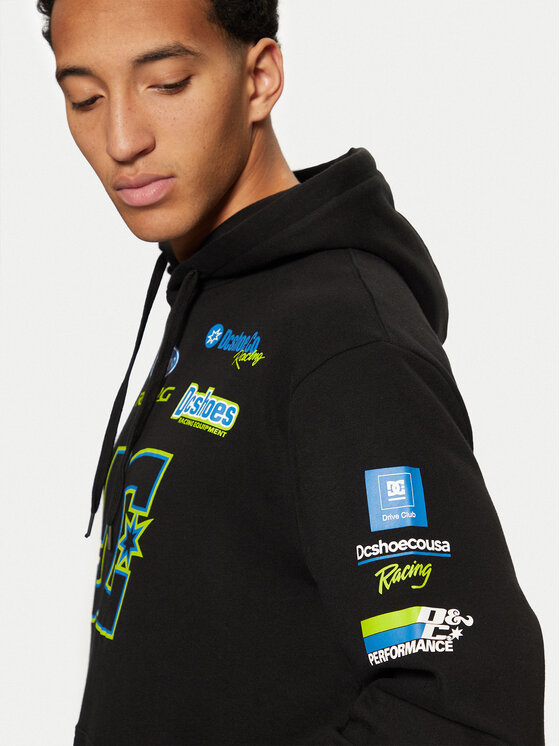 DC DC Світшот Racing ADYSF03130 Чорний Standard Fit