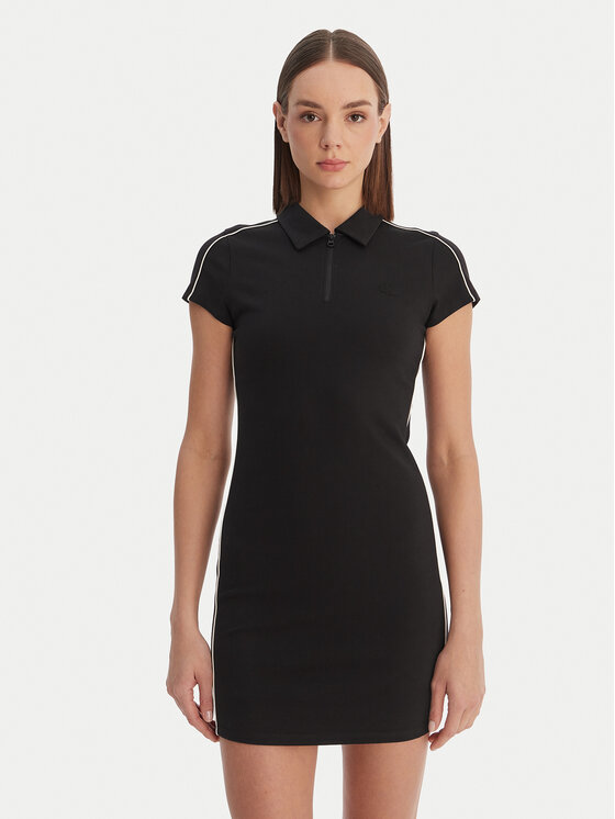 Calvin Klein Calvin Klein Každodenné šaty Calvin Klein-Lv047E213G Ub1 LV047E213G Čierna Slim Fit