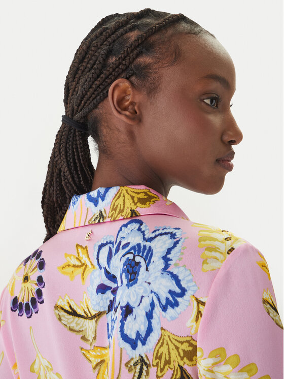 LOLA CASADEMUNT LOLA CASADEMUNT Φόρεμα πουκάμισο LS2616088 Ροζ Regular Fit