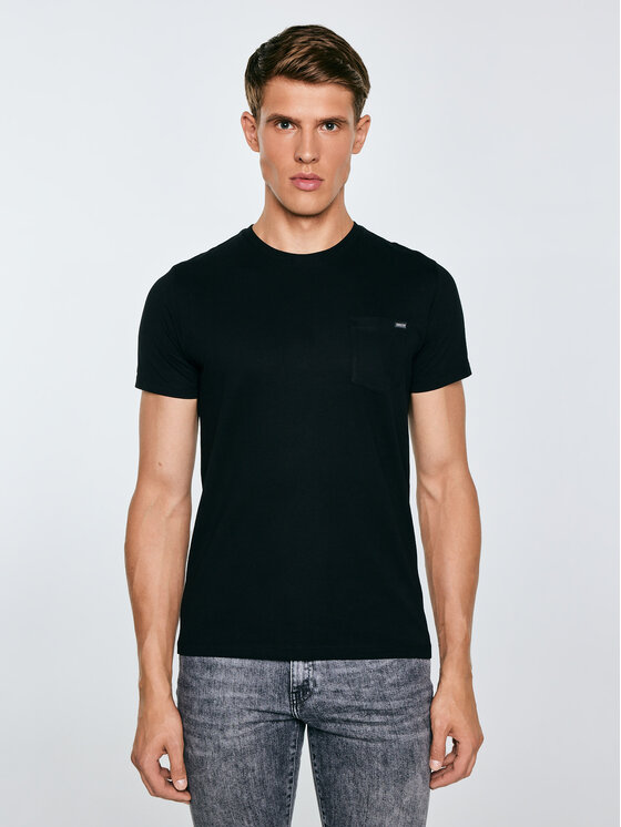 BIG STAR BIG STAR T-Shirt CARBON Czarny Basic Fit