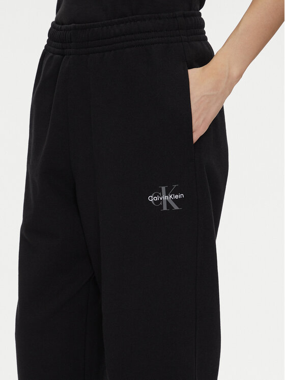 Calvin Klein Jeans Calvin Klein Jeans Παντελόνι φόρμας Monologo LV047B235G Μαύρο Regular Fit