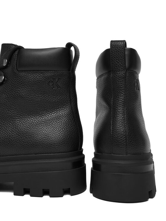 Calvin Klein Jeans Calvin Klein Jeans Черевики Lugged Hiking Lace Up Lth YM0YM01336 Чорний