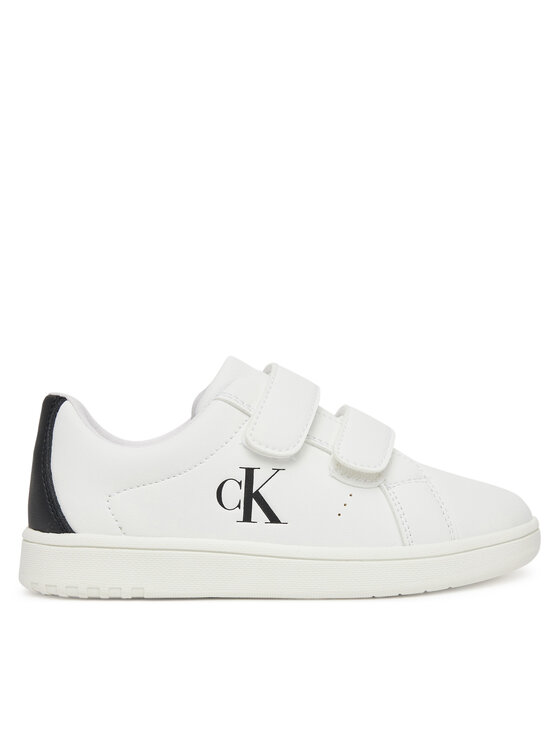 Calvin Klein Jeans Calvin Klein Jeans Sneakersy Low Cut Lace Velcro Sneaker V1X9-82080-1355 S Bílá