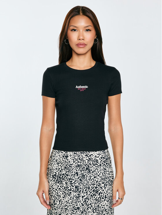 BIG STAR BIG STAR T-Shirt CLARSA Czarny Slim Fit