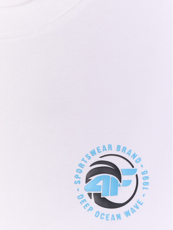 4F 4F T-Shirt SUMMER CODE Biały Regular Fit