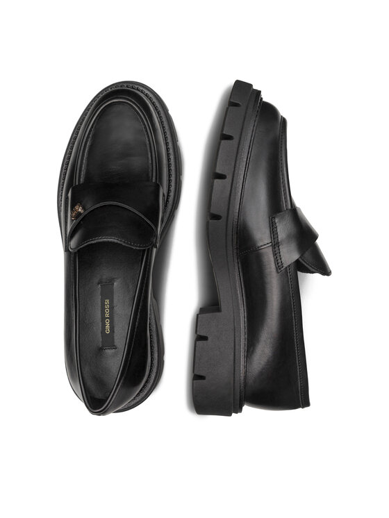 GINO ROSSI GINO ROSSI Loafersy GRACE-I23-26372PE Czarny