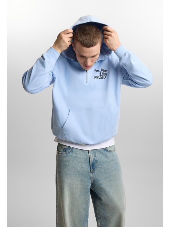 PROSTO. PROSTO. Bluza CC TV Niebieski Oversize