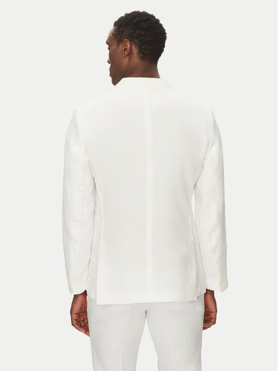 BOSS BOSS Sacou C-Huge-Peak-252 50540516 Alb Slim Fit