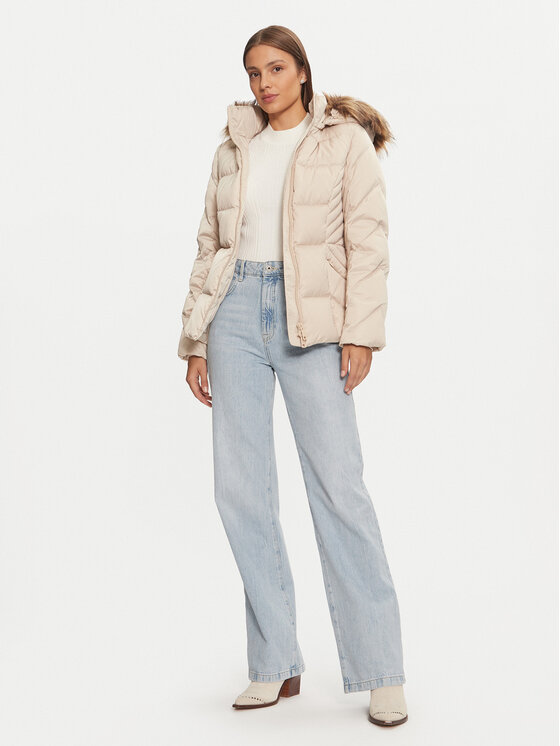 Guess Guess Dūnu jaka New Olga W4BL53 WEX52 Bēšs Regular Fit