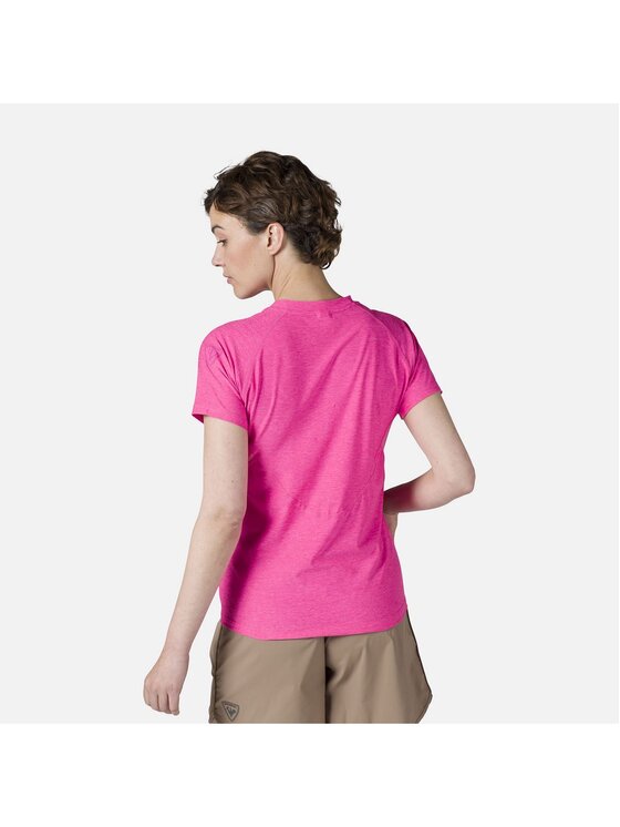 Rossignol Rossignol T-Shirt W Melange Ss Tee Różowy Regular Fit