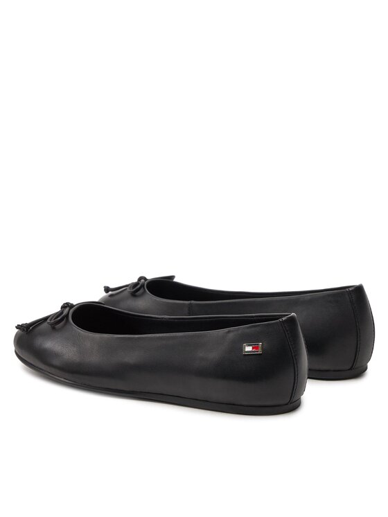 Tommy Hilfiger Tommy Hilfiger Baleriny Essential Chic Ballerina FW0FW08059 Czarny