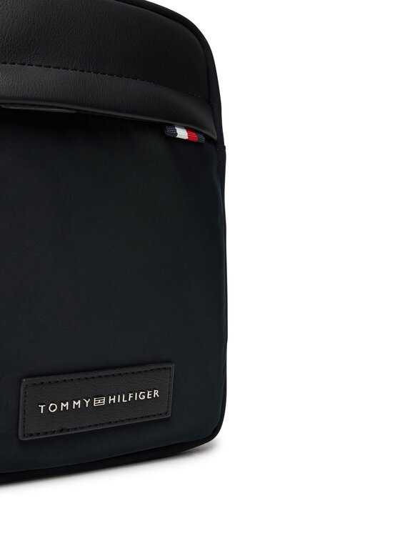Tommy Hilfiger Tommy Hilfiger Taška cez rameno Th Nylon Mini Reporter AM0AM13618 Čierna