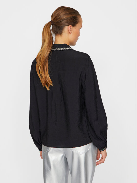 Vila Vila Krekls Dogma 14101545 Melns Regular Fit
