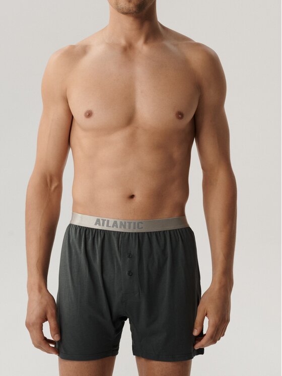 Atlantic Atlantic Bokserki Pimo cotton Szary