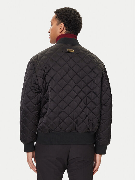 HUGO HUGO Bomber striukė Bicol2541 50546226 Juoda Regular Fit