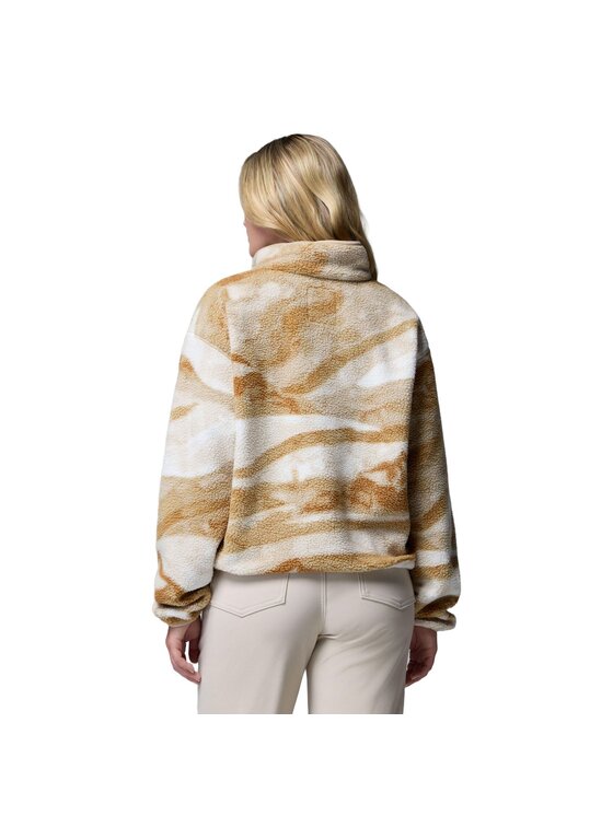 Columbia Columbia Polar Helvetia™ II Printed Cropped Half Snap Fleece Niebieski Regular Fit