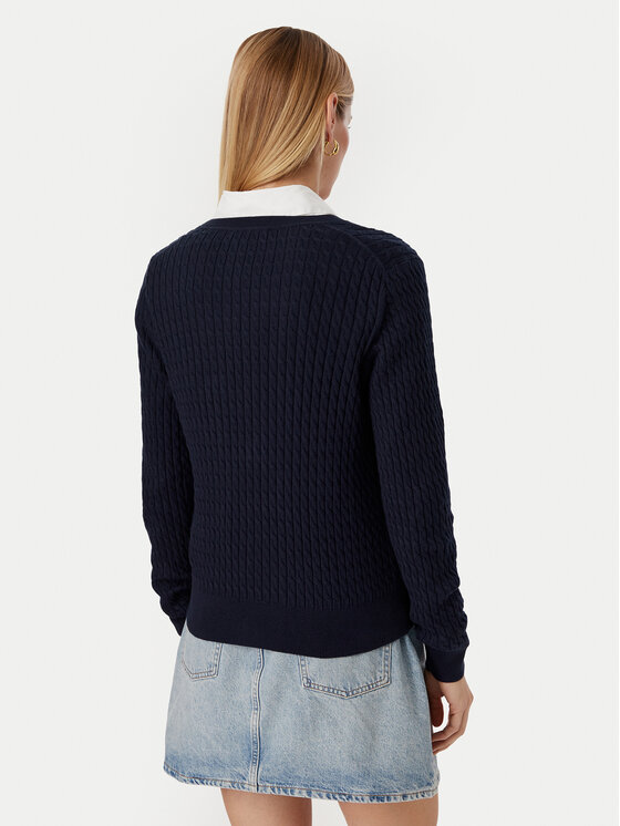 Tommy Hilfiger Tommy Hilfiger Kampsun WW0WW44987 Tumesinine Regular Fit