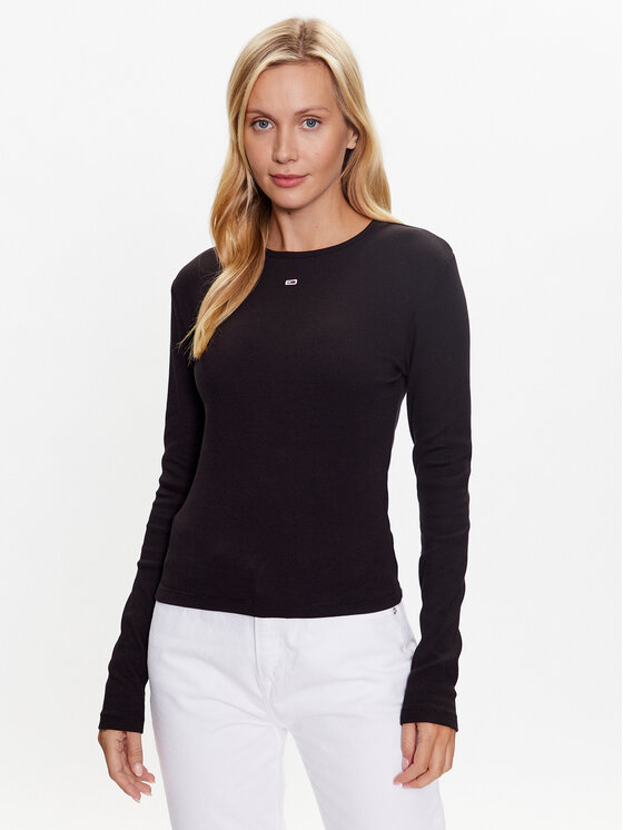 Tommy Hilfiger Tommy Hilfiger Bluza DW0DW14277 Črna Regular Fit