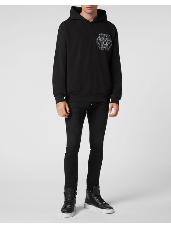PHILIPP PLEIN PHILIPP PLEIN Felpa 12769 Nero Regular Fit