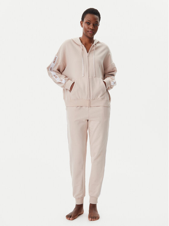 DKNY DKNY Pizsama YI90040 Bézs Relaxed Fit