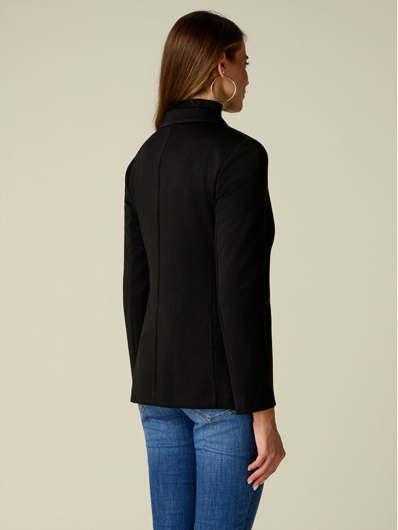 Oltre Oltre Marynarka R802J000356N033 Czarny Slim Fit